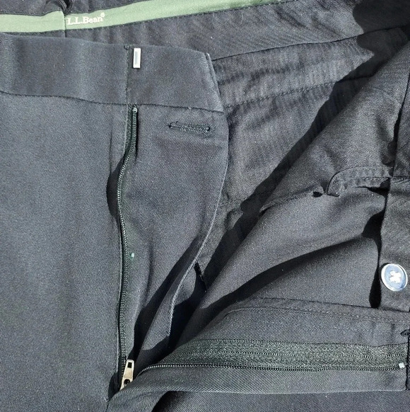 L.L.Bean Comfort Waist Dark Blue Mens Pants Size 38 - Picture 5 of 12